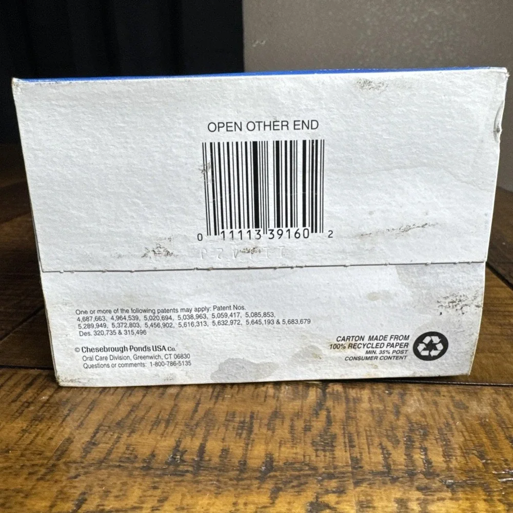 NOS Mentadent 2 Refills Advanced Whitening 5.25 oz New In‎ Open Box